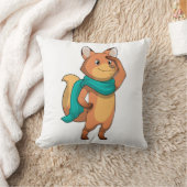 キツネ(スカーフ) クッション (ブランケット)