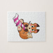 キツネ（スカーフ） ジグソーパズル (横)