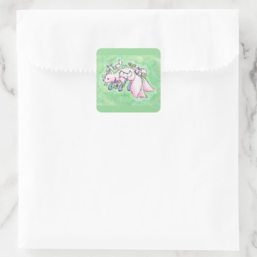 キツネ スクエアシール (バッグ)