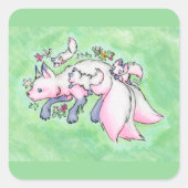 キツネ スクエアシール (正面)