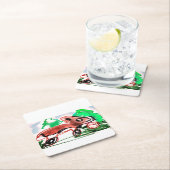 キツネ スクエアペーパーコースター (インサイチュ)