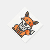 キツネ スタンダードカクテルナプキン (角)