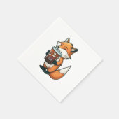 キツネ スタンダードカクテルナプキン (角)