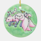 キツネ セラミックオーナメント (裏面)