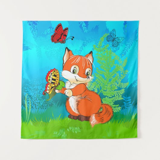 キツネ タペストリー (正面)