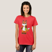 キツネ ダーツ 矢 Tシャツ (正面フル)