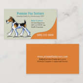 キツネ・テリア・ドッグ・ブリーダー・パッピー・ビジネス 名刺 (正面/裏面)