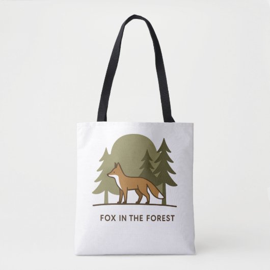 キツネ トートバッグ (正面)