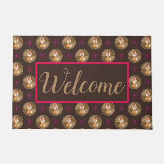 キツネ ドアマット (正面)