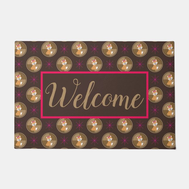 キツネ ドアマット (正面)