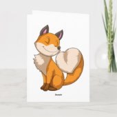 キツネ(ハート) カード (裏面)