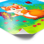 キツネ フォトプリント            (角)