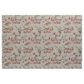 キツネ – フクロウ – リス – 木の枝 ファブリック (ヤード)