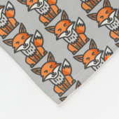 キツネ フリースブランケット (角)