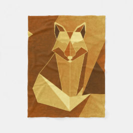 キツネ フリースブランケット