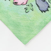 キツネ フリースブランケット (角)