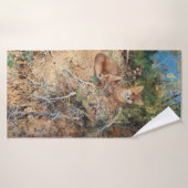 キツネ、ブルーノリジェフォス バスタオル (バスタオル)