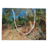 キツネ、ブルーノリジェフォス ラージペーパーバッグ (裏面)