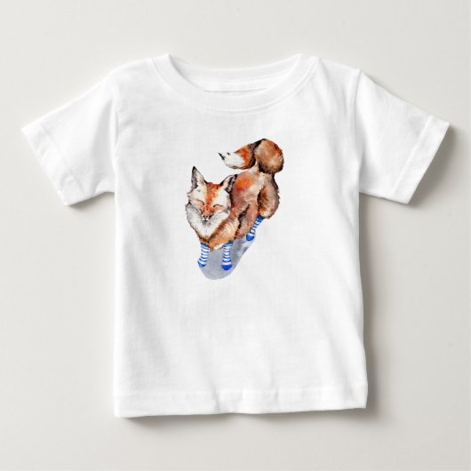 キツネ ベビーTシャツ (正面)
