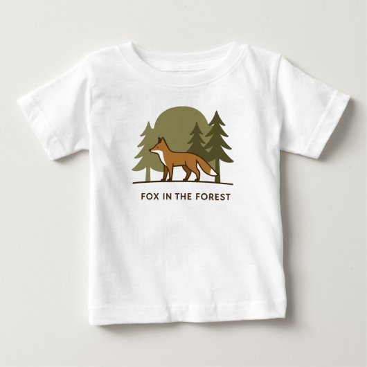 キツネ ベビーTシャツ (正面)