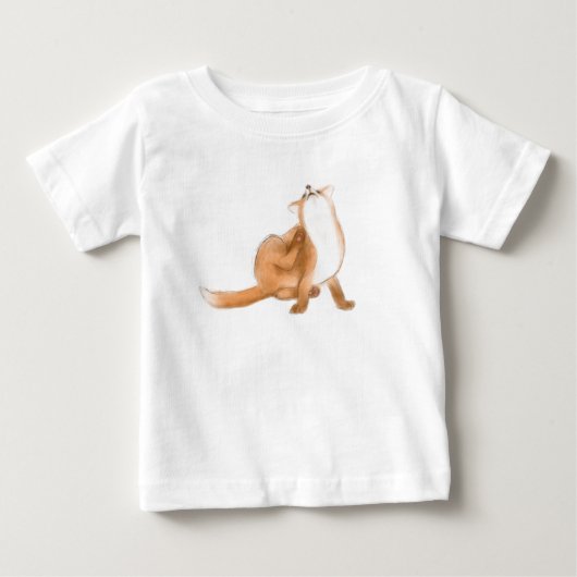キツネ ベビーTシャツ (正面)