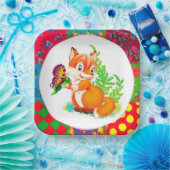 キツネ ペーパープレート (パーティー)