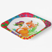 キツネ ペーパープレート (傾斜あり)