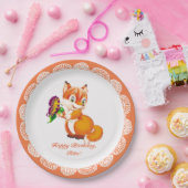 キツネ ペーパープレート (パーティー)