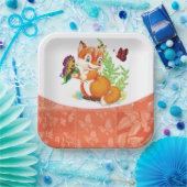 キツネ ペーパープレート (パーティー)