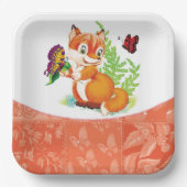 キツネ ペーパープレート (正面)