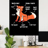 キツネ ポスター (ホームオフィス)