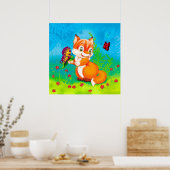 キツネ ポスター (キッチン)