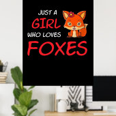 キツネ ポスター (ホームオフィス)