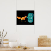 キツネ ポスター (キッチン)