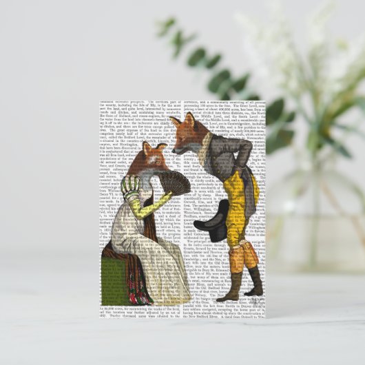 キツネ ポストカード (スタンド正面)