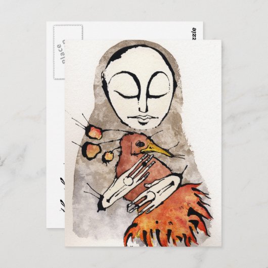 キツネ ポストカード (正面/裏面)