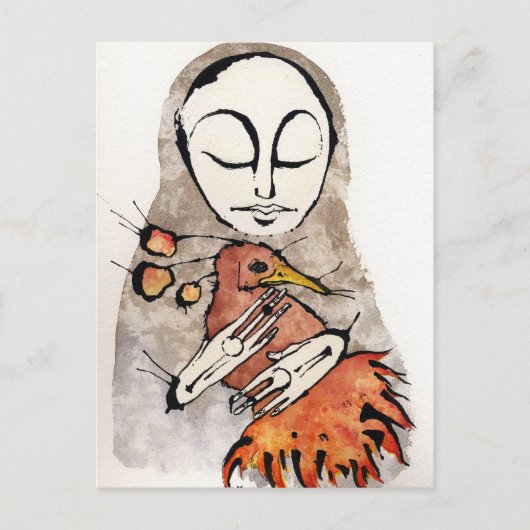 キツネ ポストカード (正面)