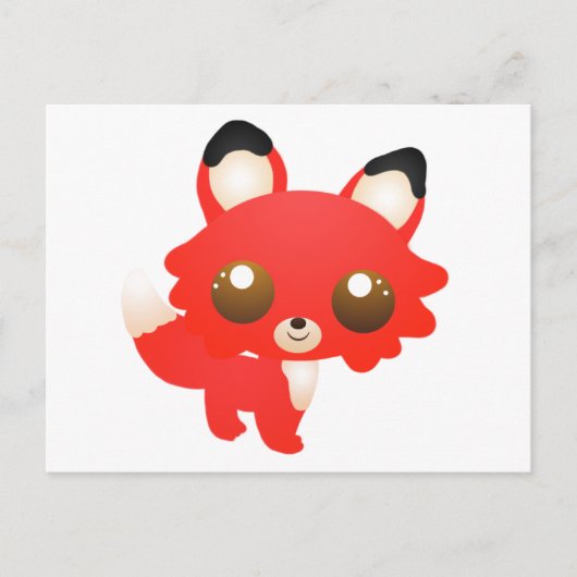 キツネ ポストカード (正面)