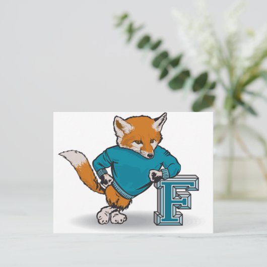 キツネ ポストカード (スタンド正面)