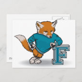 キツネ ポストカード (正面/裏面)