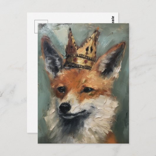 キツネ ポストカード (正面/裏面)