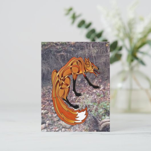 キツネ ポストカード (スタンド正面)