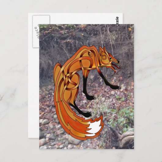 キツネ ポストカード (正面/裏面)