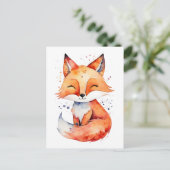 キツネ ポストカード (スタンド正面)