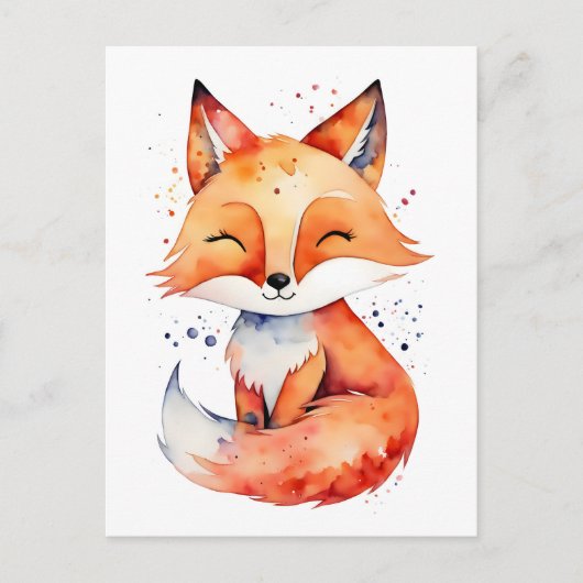 キツネ ポストカード (正面)