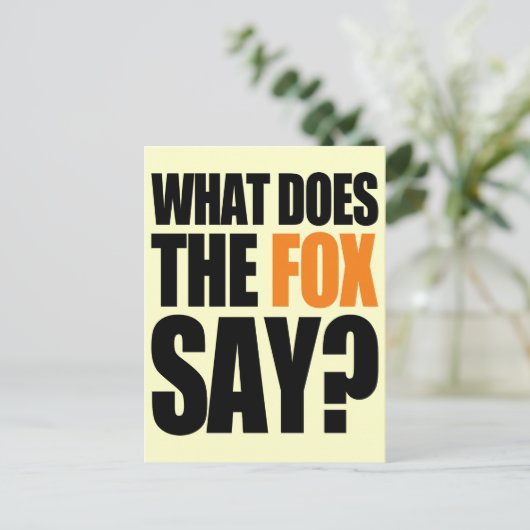 キツネ ポストカード (スタンド正面)