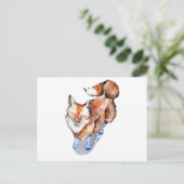 キツネ ポストカード (スタンド正面)