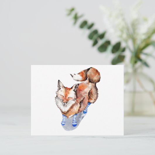 キツネ ポストカード (スタンド正面)