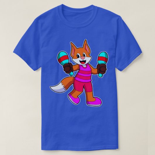 キツネ（マイク1付き） Tシャツ (デザイン正面)