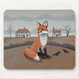 キツネ マウスパッド
